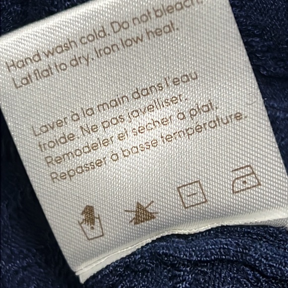 Ingrid & Isabel navy sweater midi dress Sz.S/M 1/2 sleeve stretch blue knit - Picture 14 of 16